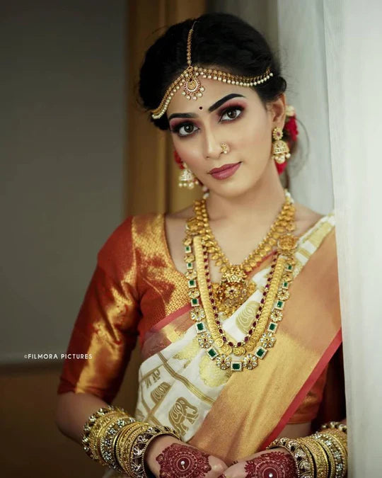 Felicitous Orange Soft Banarasi Silk Saree With Enchanting Blouse Piece